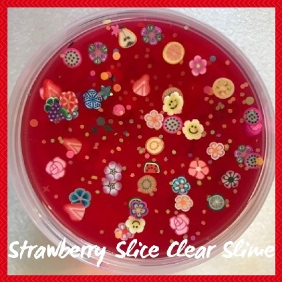 CLEA032 Strawberry Slice Clear Slime Sub Category Pic 